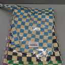 4 Pack Cute Wet Bag Waterproof Washable Reusable Wet Dry Bag for Swimsuit Dirty Clothes Diaper Travel Pool Yoga Gym Christmas Birthday Party Camping Toiletries Beach Essentials, Colorful Checkered