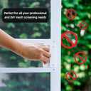 Fiberglass Window Screen Mesh Roll - 36"x100', Easy-to-Cut Screen Door Mesh for Windows, Pool, Porch Durable Mesh Replacement Option