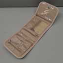 BELALIFE Travel Jewelry Case Organizer, Small Foldable Storage Roll for Earrings, Necklaces, Rings, Bracelets, Brooches, Pink