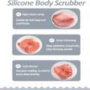 Suddies Body Scrubber, Silicone Body Scrubber, Silicone Loofah, Body Scrub Brush for Effective Showering Exfoliation, Travel Loofah for Women & Men for Delicate Skin (Green)