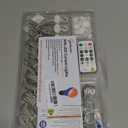 HXWEIYE 300LED Fairy Curtain Lights, 9.8x9.8Ft USB Plug-in 8 Modes Christmas String Hanging Lights with Remote for Bedroom Backdrop Wedding Indoor Wall Decor, Warm White, Tangle-Free  1 Pack (Regular)