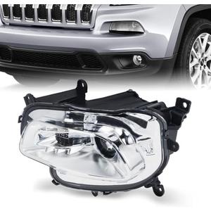 Sagnod Auto Headlight Assembly compatible with 2014-2017 Jeep Cherokee Halogen Left Driver Side