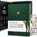 Clever Fox Planner Pro Premium Edition Luxurious Weekly & Monthly Planner + Budget Planner Organizer for Productivity & Reaching Goals, Undated, A4 Hardcover + Keepsake Box, Lasts 1 Year, ForestGreen