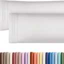 Body Pillowcases Set of 2-20x54 Long Body Pillow Case - Soft Body Pillow Cover for Sleeping & Side Sleepers - Comfy, Breathable & Wrinkle Free - Machine Washable w/Envelope Enclosure (Light Grey)