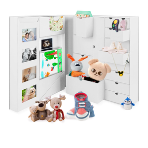 Baby Keepsake Box - Baby Memory Box - Baby Boy Girl Keepsake Box Tins Memory Box Pregnancy Baby Bubbs Storage Box Baby First Year Box Library Baby All-in-One Organizer