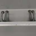 Franklin Brass Heavy Duty (1-Pack) 27' Coat/Hat Rack Wall Mount Pure White 6 Hooks Mounted Hanging Rail for Clothes, Towels, Purses, Bags, Kitchen, Entry, Closet Organizer FBHDCH6-WSE-R