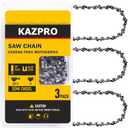 20 Inch Chainsaw Chain 72 Drive Links 3/8" LP Pitch, .050" Gauge, Low kickback, Lubrication System Chainsaw Blade fits Craftsman, Echo, Homelite, Poulan, Ryobi, Wrox, etc, KP-S72 (3 Pack)