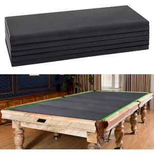Leyndo 8 ft/7 ft Pool Table Insert for Table Conversion Topper Dining/Game Foam Billiard Pool Convertible Cover Mat Waterproof and Foldable, Black