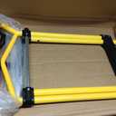 Heavy-Duty 220LB Capacity Stair Climbing Hand Trucks, Stair Climber Cart Dolly Hand Truck with 6 Wheels and One-Touch Retractable Handle for Home Stairs, Moving, Groceries, Warehouse(Yellow)
