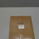 Lecloud Natural Valances for Windows 12 Inch Length, Rod Pocket Light Filtering Faux Linen Textured Short Kitchen Curtains, Soft Airy Farmhouse Drapes for Cafe Bathroom, 52" W x 12" L 1 Panel