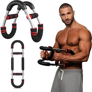 Twister Arm Trainer, 60-110lb Chest Workout Equipment, Three-Speed Adjustable Fitness Equipment, Arm Trainer, Portable Power Twister Bar, Detachable Design Fitnessfor Home & Gym Fitness Equipment