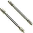 TAODAN 2PCS Twin Head Pin Jig Twisting Tools 3.94x0.36 inch Silver Mini Jewelry Making Utensil Wire Winders