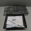 Prevue Pet Products Parakeet Manor Bird Cage with Handle for Home or Travel, Black