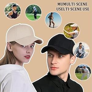 QFE 2 PCS Unisex Baseball Cap for Men Women Washed Cotton Adjustable Trucker Hats Golf Girl Dad Ball Ladies Ponytail Fitted