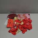 Bonropin Red Valentine's Day Balloons Kit, Anniversary Decorations with Happy Anniversary Banner, Heart Balloons, Rose Petals & Glue
