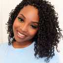 Aksice Pre-looped Yanky Twist Crochet Hair 8 Inch 8 Packs Bohemian Passion Twist Spring Mini Twist Crochet Hair for Black Women Boho Crochet Braids Synthetic (1B#)