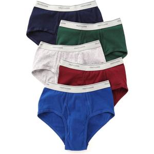 Fruit of the Loom Mens Fashion Briefs 5 pack, Size M