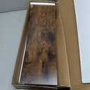 BAYKA Floating Shelves, 22.5 inches Rustic Wood Wall Shelves for BathroomBedroom, Living Room, Kitchen & Book, Hanging Display Decor Organization Shelf with 22 lbs Capacity (Rustic Brown)