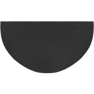 Plow & Hearth 32"x60" Half Round Fireproof Hearth Rug | 2 Layer Fiberglass Mat | Protect Hardwood/Carpet from Sparks & Embers Wood Stove (Charcoal)