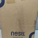 Nestl Reading Pillow with Shredded Memory Foam, Designed for Sitting Up in Bed and Couch, Back and Arms Adjustable Support for Adult & Teens Backrest Pillows for Reading, with Washable Cover Navy Blue