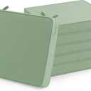 Outdoor Chair Cushions Set of 6: Waterproof & Fade Resistant Seat Cushion for Patio Furniture - 18.5 x 16 x 2 Inch Chair Pads with Ties and Hidden Zipper - Patio Chair Cushion Replacement, Sage Green