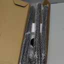 Anovo Flag Pole Kit- Upgraded Holder, Stainless Steel 5 FT Flag Poles with1 Inch Metal 360 Rotating Flag Pole Rings Two-Position Flag Pole Bracket Mounting for Outside House Porch (5 FT-Black)