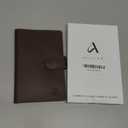 ALLIVE Family Passport Holder, Rfid Blocking Passport Wallet with AirTag Slot, Genuine Leather Travel Document Organizer for Women & Men, Airport Essentials, Travel Gift (Coffee Brown)