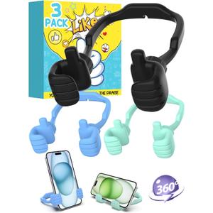 Teens Boys Adults Kids Men Gifts: Thumbs Up Lazy Phone Stand Cell Phone Holder for Desk Funny Gift for Teenager Girl Him Men Women Wife Cool Gadgets Stuff Stocking Stuffers Birthday Gifts Ideas
