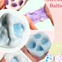 Gezan Shapeable Squishy Toys Stress Balls Stress Relief Sand Glutinous Balls Fidget Toys for Adults Anxiety Relief (Blue,Purple)