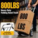 800 LB Heavy Duty Alloy Steel Folding Hand Truck Dolly