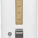 Aroma Housewares 27lbs Large Rice Dispenser, 7.25 x 16.5 x 16.5 inches, White