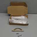 Amerdeco 10 Pack Brushed Gold Cabinet Pulls 5 Inch(128MM) Hole Centers Kitchen Cabinet Handles Hardware Kitchen Handles for Cabinets Cupboard Handles Drawer Pulls