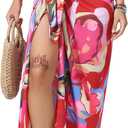 AI'MAGE Sarong Wraps for Women Long Hollow Swimsuit Coverup Tie Beach Bikini Skirt Cover Up Bathing Suit Pareo Wraps M/ XL