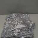 SquarePie Sequin Chair Sashes Bands 60PCS Silver Glitter Decorative Bows for Wedding Party Reception Events Ceremony Banquet