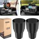 10L0L Universal Golf Cart Heater Propane Cup Holder for Yamaha EZGO Club Car, Material Upgrade Replacement Holder for 16.4 oz Portable Propane Heater Camping Gas Cylinder Black