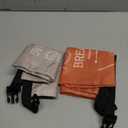 Bread Bags for Homemade, Beeswax Reusable Bread Bag for Sourdough 2-Pack, Large Reusable Waxed Food Storage Bag to Keep Sourdough Fresh, Freezer-Safe, Eco-Friendly (Orange&Grey), Large