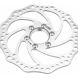 Brake Rotor 160mm Brake Disc Freewheel Threaded Hubs Disc Brake 6 Bolt Floating Disc Brake Rotor