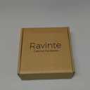 Ravinte 40 Pack Matte Black Kitchen Cabinet Knobs 1-1/4 Inch Round Drawer Pulls Flat Black Stainless Steel Drawer Handles Door Hardware for Dresser Cabinets