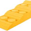 Camco Camper/RV Tri-Leveler - Features Durable Lightweight Trailer Ramp Design w/Non-Slip Surface & Built-in Handle - Up to 3-7/8 of Lift for RV Leveling - 3,500 lb Load Capacity (21027)