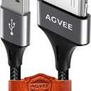 AGVEE 2 Pack 6.6ft USBC to 30 Pin Cable Adapter for Old iPhone 4/4S iPad 1/2/3 iPod, Braided Metal Shell TypeC to 30Pin Adapter Charging Charger Data Cord, Dark Gray