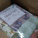 Greenland Home Blooming Prairie 100% Cotton Authentic Patchwork Reversible Quilt Set, 3-Piece Full/Queen