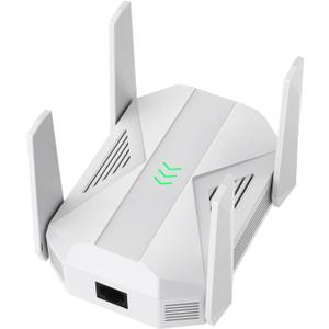 2025 AC2100 WiFi Extender - WiFi Extender Signal Booster with Gigabit Ethernet Port, WiFi Booster Dual-Band(5.8G&2.4G) Coverage to 12888 sp.ft, Faster Speed, Compatible with Multiple Devices