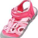 Boys & Girls Sandals Lightweight Closed-Toe Kids Water Shoes for Summer - Athletic Sport Outdoor Beach Sandals for Unisex Child (Toddler/Little Kid) - Blue 4 Toddler (Pink)