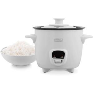DASH MINI RICE COOKER 2 CUP WHITE