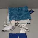 Bedsure Back Heating Pad for Neck and Shoulders, Weighted Heated Pad with Vibration, FSA Eligible Items, Birthday Gifts for Women Men Mom Men, Auto Shut Off, 5lbs 12" x 24", Teal