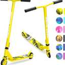 Stunt Scooter for Kids Ages 6-12 8-12 Years | Freestyle Pro 360 | Aluminium Deck | ABEC 7 | Micro Crystalized Deck (Yellow)