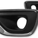 KarParts360 For Jeep Grand-Cherokee Fog Light Trim 2014 2015 2016 Driver and Passenger Side Pair/Set | Black and Chrome | w/Chrome Trim | DOT/SAE | CH1038147, CH1039147