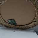 Chi An Home 24 Inch Natural Jute Mirror, Wall Mounted Round Mirror with Metal Frame, Wall Decor Rustic Farmhouse Boho Decor Accent for Bathroom, Bedroom, Living Room, or Entryway