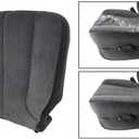 SecosAutoparts Driver Side Foam Cushion & Bottom Cloth Replacement Seat Cover Compatible with Dodge Ram 1500 2500 3500 SLT 2001 2002 2003 2004 2005 Dark Gray