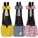 BestParts 3pcs Adjustable Cloth Diaper Wearable Poultry Waterproof Reusable Diapers for Farm Pet Goose/Duck/Chicken Sliding Version (Yellow+Gray+Pink, L(4.37-11pounds))